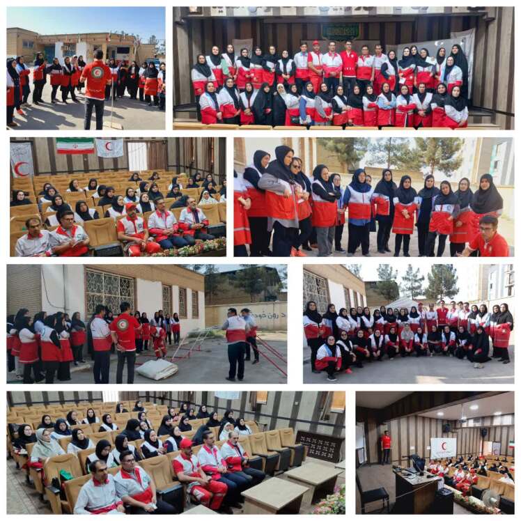 دوره بازآموزی پاسخ به سوانح ملی ویژه امدادگران در جمعيت هلال احمر قرچک برگزار شد