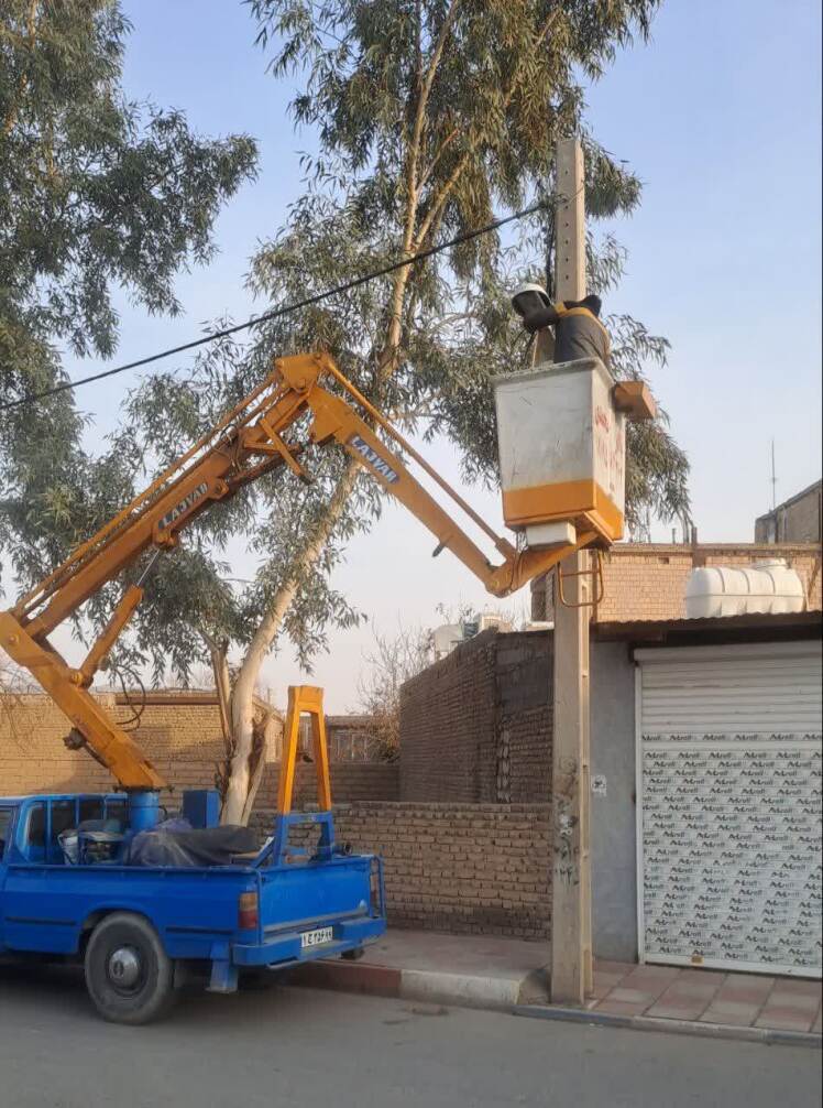 اصلاح  روشنایی معابر سطح روستای محمودآباد