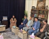 دیدار بخشدار مرکزی به همراه دهیاران و کارکنان بخشداری با امام جمعه شهرستان قرچک