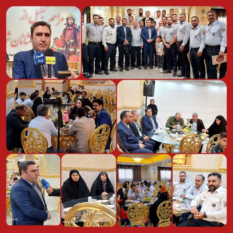 به مناسبت فرا رسیدن روز آتش نشانی و ایمنی در مراسمی از آتش نشانان فرون آباد تجلیل شد