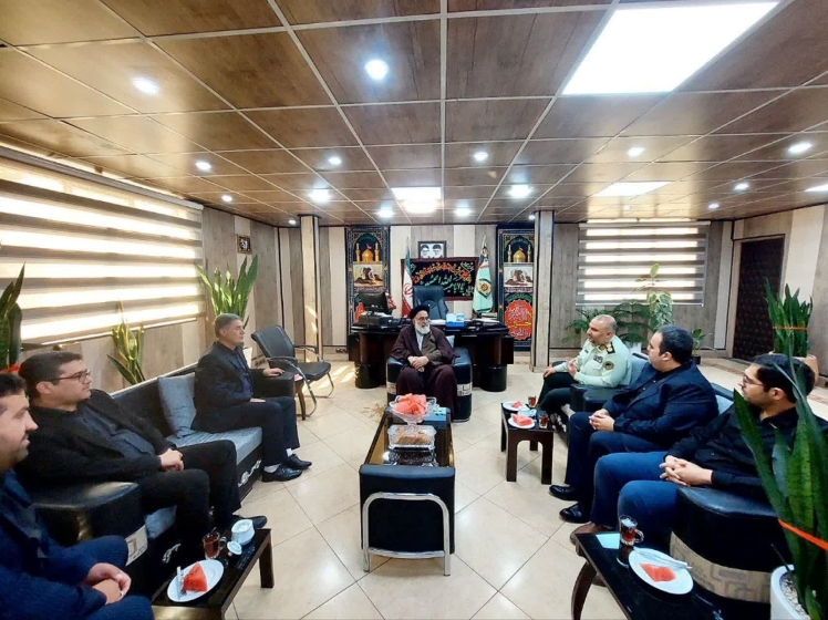  دیدار شهردار ورامین، رئیس کمیسیون عمران شورای اسلامی شهر و رئیس شورای هماهنگی تبلیغات اسلامی شهرستان‌های استان تهران با فرمانده انتظامی ورامین