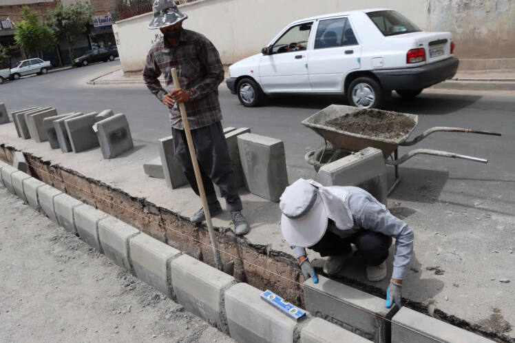 جدول گذاری بیش از ۱۶ هزار مترطول از معابر قرچک در ۶ ماهه نخست سال
