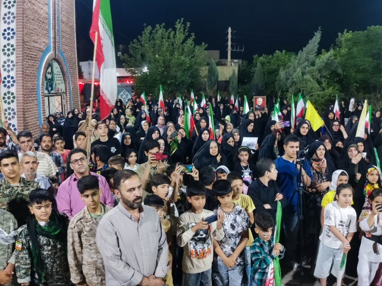 تجمع پرشور و با شکوه مردم و مسئولان شهر فرون آباد در موج هشتاد و چهارم حماسه حضور