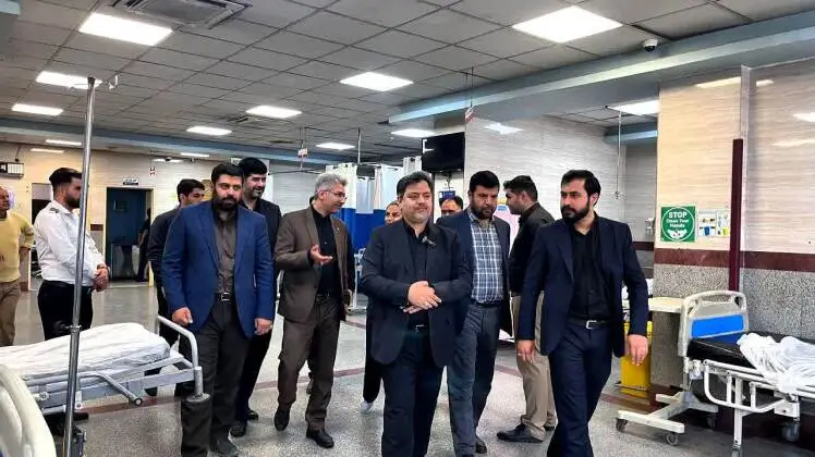 بازرسی سرزده مدیر اداره کل بازرسی استانداری تهران از بیمارستان شهید مفتح ورامين