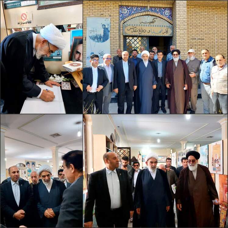 بازدید معاون دفتر رهبر انقلاب از موزه بنیاد حفظ آثار و ارزش های دفاع مقدس در ورامین در هفته دفاع مقدس