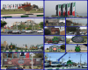 قرچک سیاهپوش عزای ارباب بی کفن/کتل، پرچم و المان در میادین برپا شد