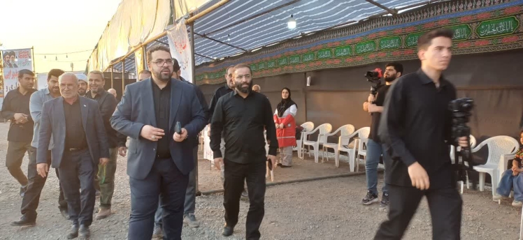 بازدید مسئولین استانی و شهرستانی از موکب احرار الرضا(ع) شهر فرون آباد