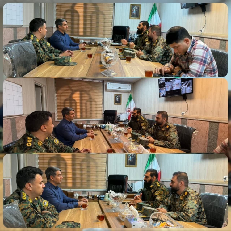 دیدار فرمانده یگان ویژه شرق استان تهران با بخشدار مرکزی برای بررسی مسائل امنیتی و انتظامی