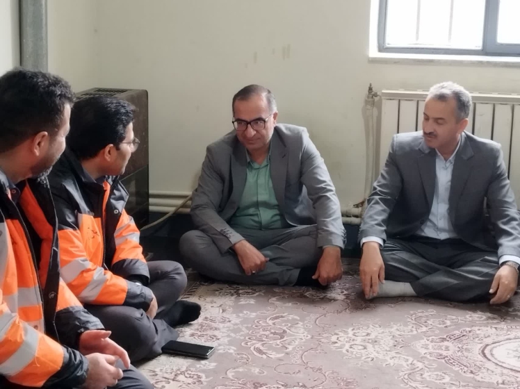 حضور فرماندار فیروزکوه در راهدارخانه امین آباد 